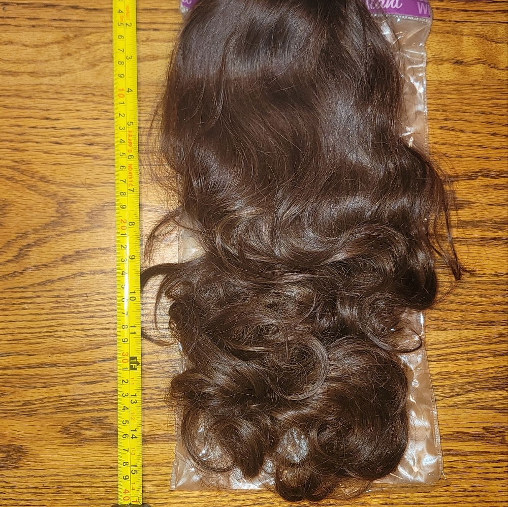 NWOT Instant Weave 4/27/30 Blend Human Hair Body Wave Half Wig